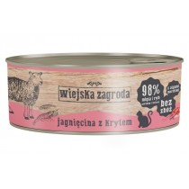 Wiejska Zagroda Jagnięcina z Krylem 85g mokra karma dla kota
