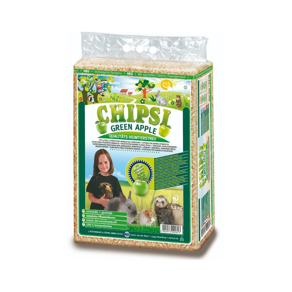 Cats Best Chipsi Green Apple 60l, 3,2 kg