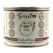 Gussto Cat puszka  Fresh Wild Boar 200g x 8