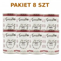 Gussto Cat puszka Fresh Wild Boar 400g x 8