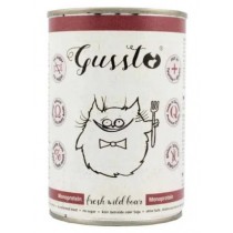Gussto Cat Świeży Dzik 12 x 400g mokra karma dla kota pakiet