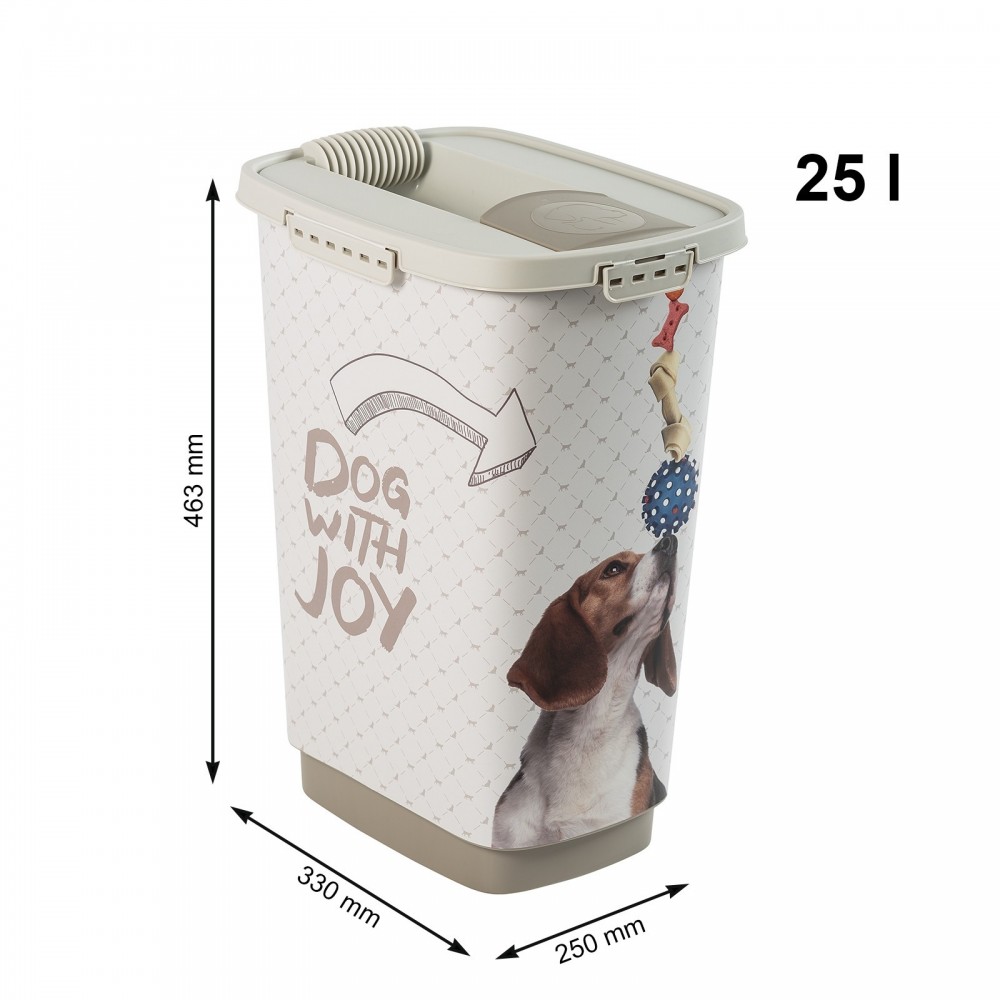 Rotho pojemnik na suchą karmę dla psa CODY 25 litrów  330x250x463 IML PET