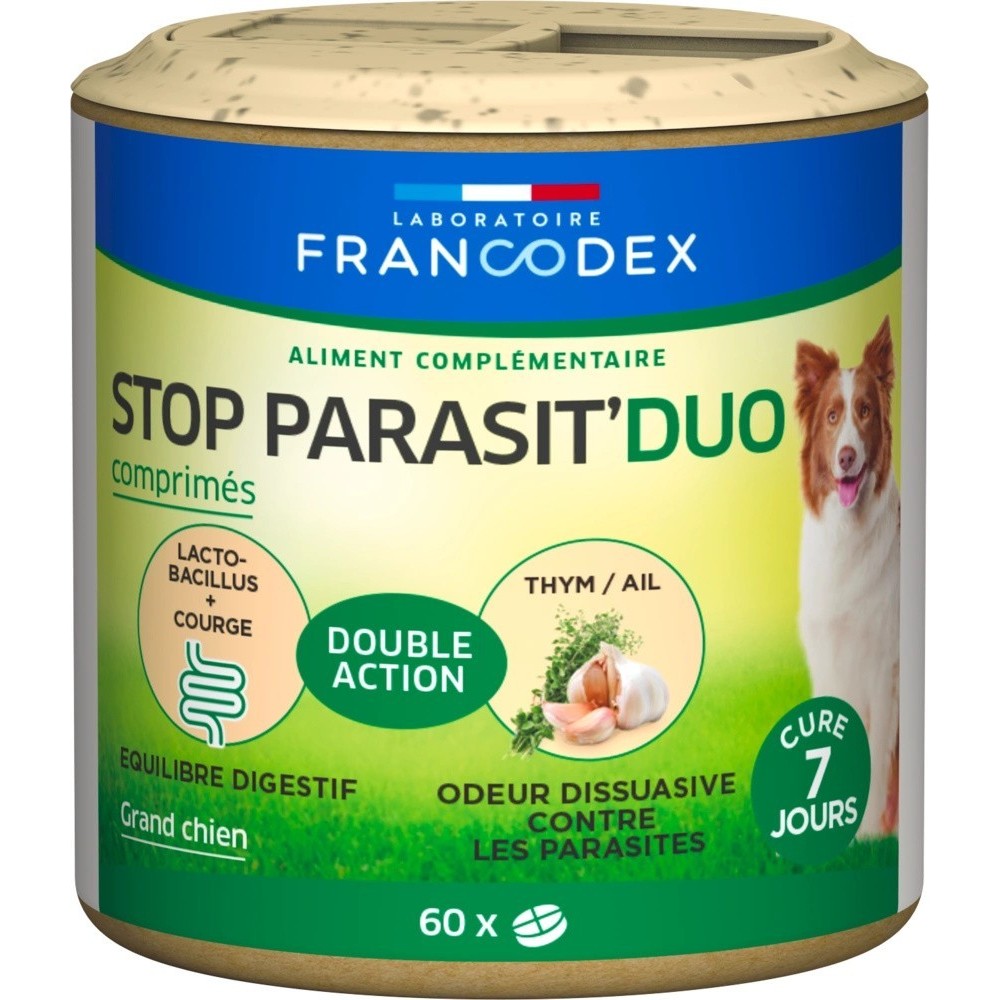 Francodex Karma uzupełniająca Stop Parasit'Duo przeciw pasożytom 60 t.