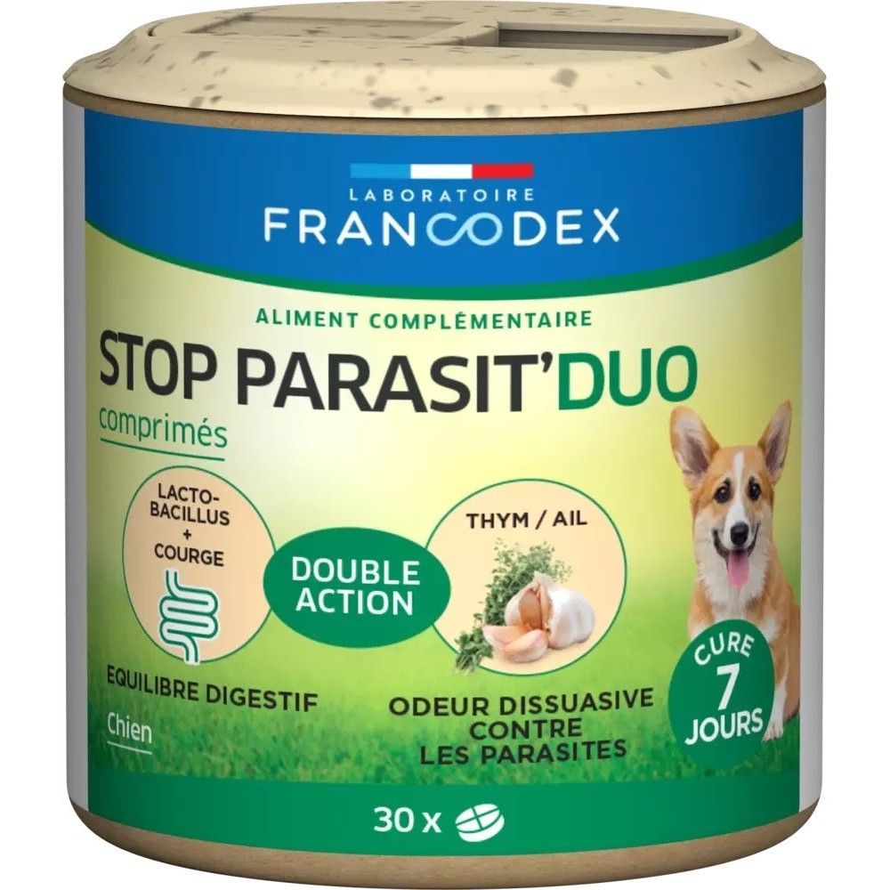 Francodex Karma uzupełniająca Stop Parasit'Duo przeciw pasożytom 30 t.