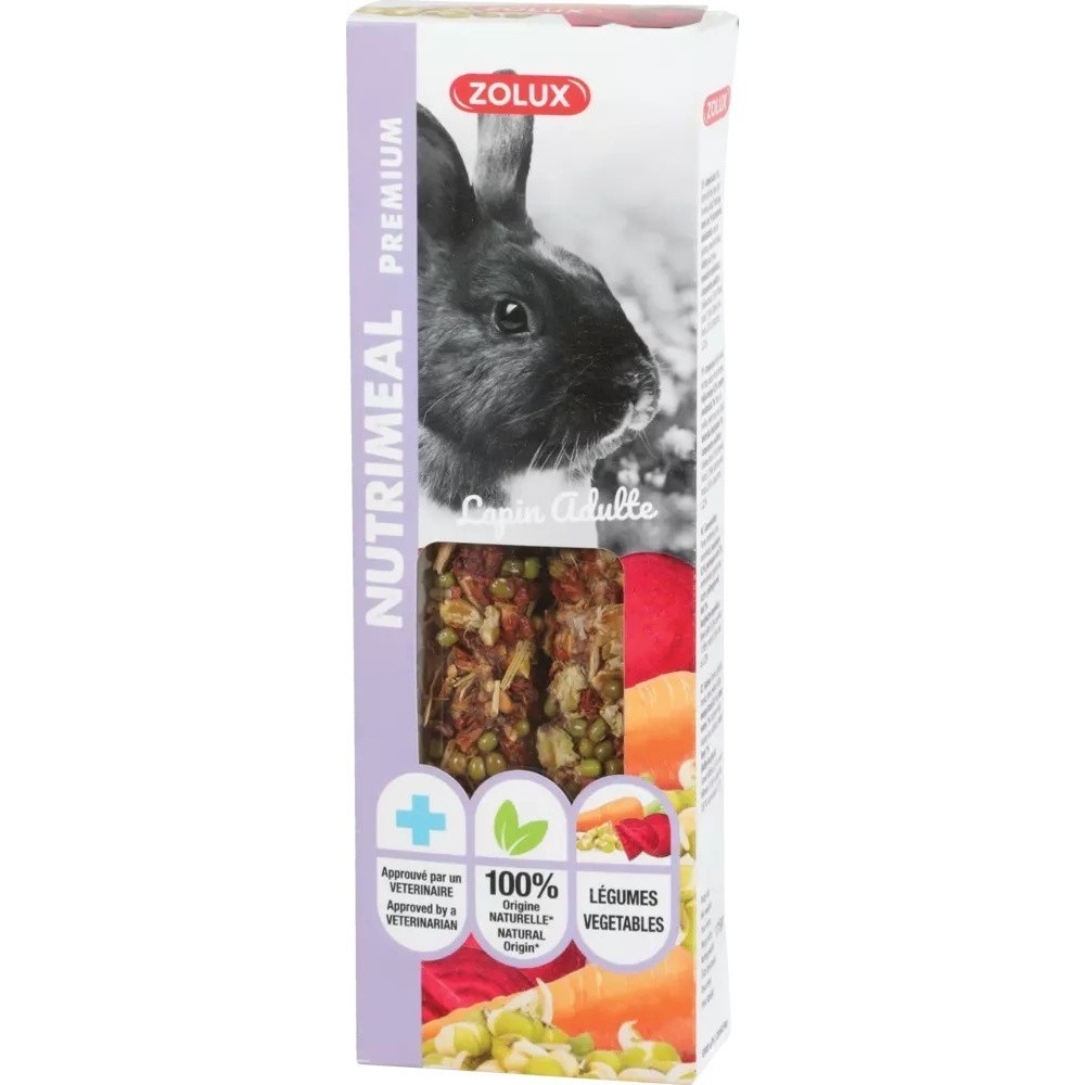Zolux Nutrimeal 3 stick z warzywami 115g kolba dla królika