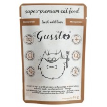 Gussto Cat Świeży Dzik 6 x 85g monobiałkowa mokra karma dla kota pakiet