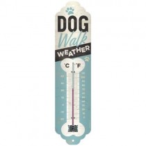Retro Termometr ścienny Dog Walk Weather