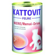 Kattovit Renal Drink Napój Wspomagający Funkcje Nerek 135ml dla kotów