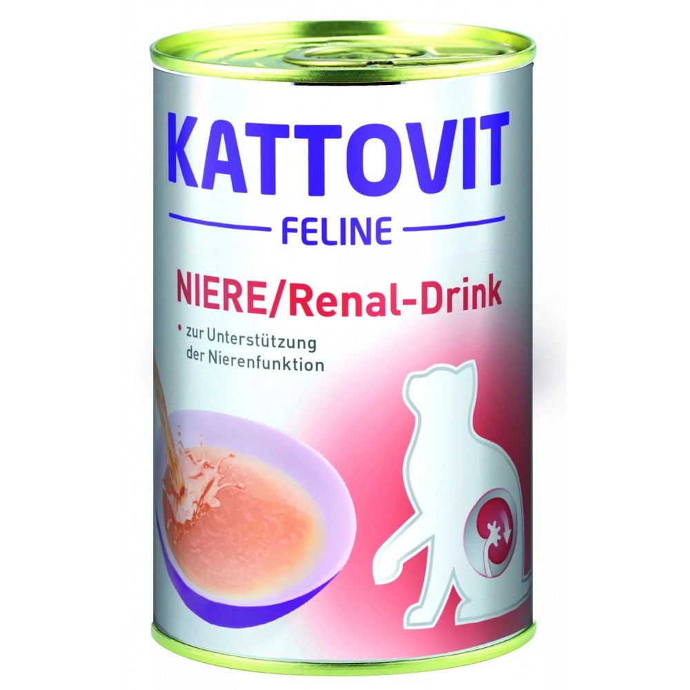 Kattovit Renal Drink Napój Wspomagający Funkcje Nerek 135ml dla kotów