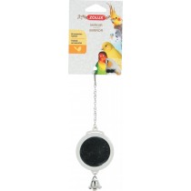 Zolux Lusterko okrągłe z dzwoneczkiem na łańcuszku dla ptaków