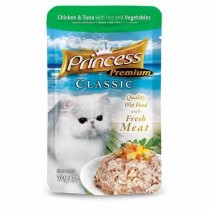 Princess Premium Saszetka 70g Kur/Tuń/Warzywa x3 mokra karma dla kota