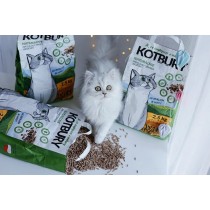 Żwirek dla kota Kotbury 2,5 kg biodegradowalny do WC