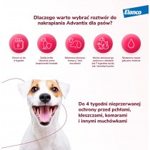 Advantix spot on 1 ml 4-10kg roztwór do nakrapiania dla psów + gratis