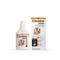 Vetoquinol Kerabol 50ml na dobrą kondycję sierści psów i kotów
