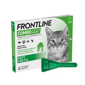 Frontline Combo Kot preparat na pchły i kleszcze 3 pipetki