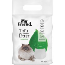My Friend Żwirek Tofu Zielona Herbata zbrylający żwirek dla kota PAKIET 2,5kg x 12