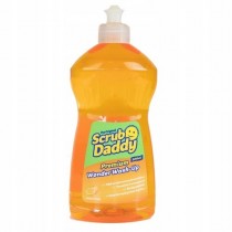 Scrub Daddy zestaw do mycia 2x magiczna gąbka + płyn do mycia naczyń pomarańczowy 500ml