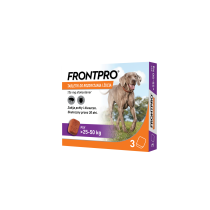 Frontpro dla psa XL x 3 sztuki dla psów o wadze 25-50kg tabletki na pchły i kleszcze