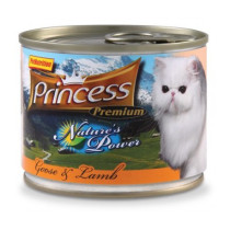 Princess Nature's Power Gęś Jagnięcina 200g 98% mięsa dla kota