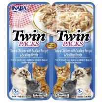 INABA TWIN PACK CAT - DWUPAK saszetek dla kota Tuńczyk Kurczak & przegrzebki 2 x 40 gr