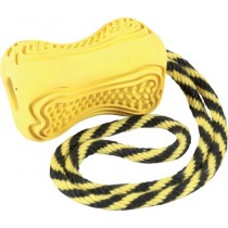 Zolux Zabawka kauczukowa ze sznurem TITAN S kol. żółta