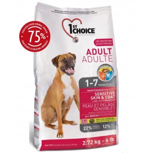 1st Choice Dog Adult Sensitive Skin & Coat 15kg sucha karma dla psa bez kurczaka