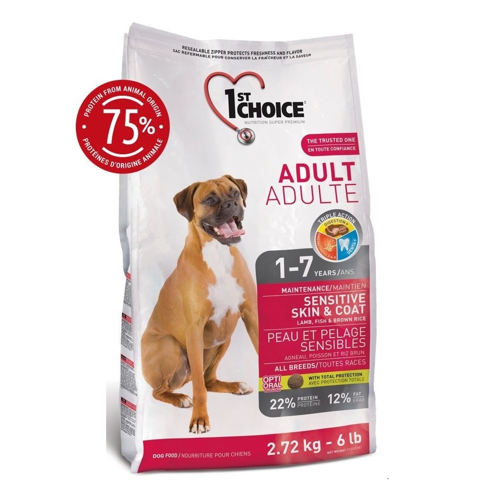1st Choice Dog Adult Sensitive Skin & Coat 2,72 kg