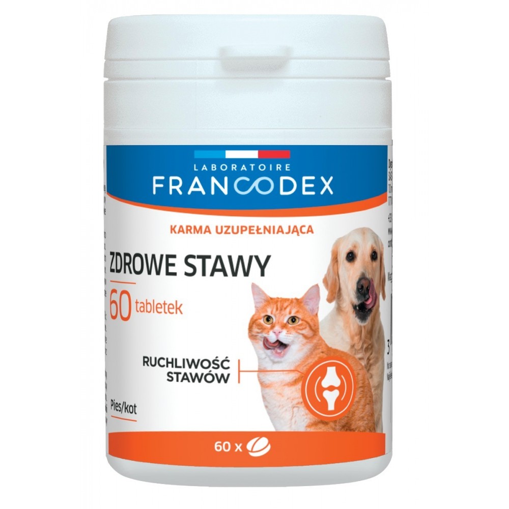 FRANCODEX Zdrowe stawy, dla psów i kotów 60 tabletek