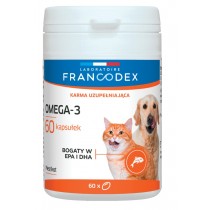 FRANCODEX Omega-3, dla psów i kotów 60 kapsułek