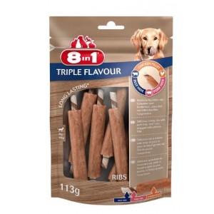 8in1 przysmak Triple Flavour Ribs 6 szt. przysmak dla psa