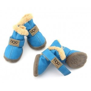 Zolux buty dla psa T2 4,5 x 3,5 cm wysokość cholewki 7 cm niebieskie