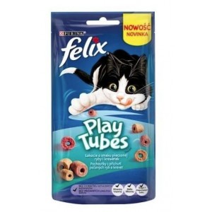 Felix Play Tubes ryby i krewetki 50g przysmaki dla kota