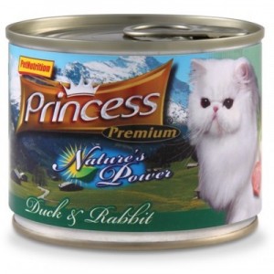 Princess Nature's Power Kaczka Królik 200g 97,7% męsa dla kota