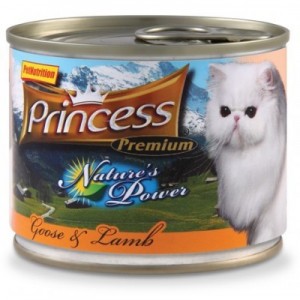 Princess Nature's Power Gęś Jagnięcina 200g 98% mięsa dla kota