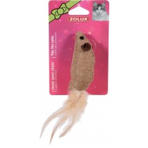 ZOLUX Zabawka dla kota - mysz z piórkiem 4 cm