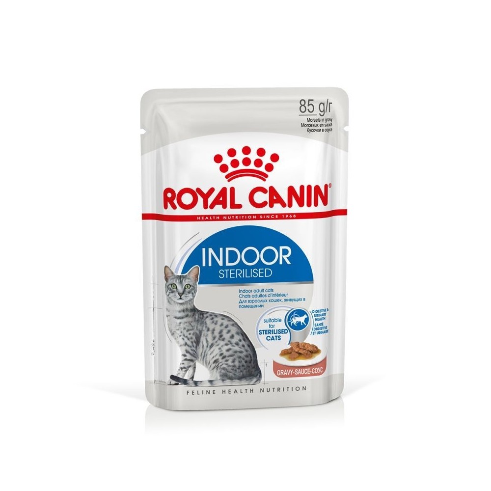 Royal Canin Indoor Sterilised w sosie 85g mokra karma dla kotów domatorów