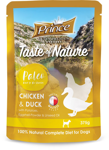 Prince Premium Paleo Puppy Saszetka Kurczak Kaczka 375g •zoologiczny