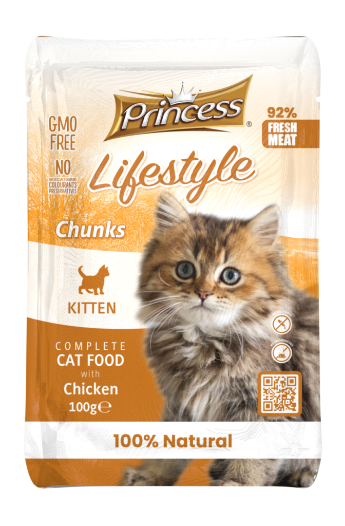 Princess Lifestyle Kitten kurczak Saszetka 100 g dla kociąt